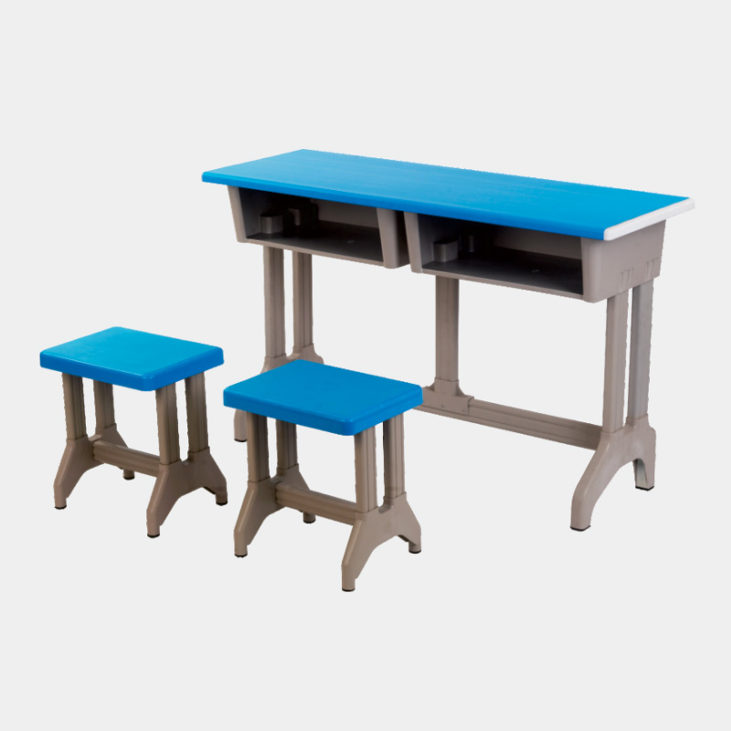 雙人雙柱課桌凳 